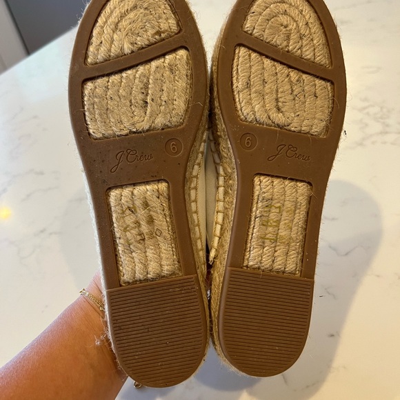 JCrew Canvas Espadrille Mules, ivory - Picture 5 of 6